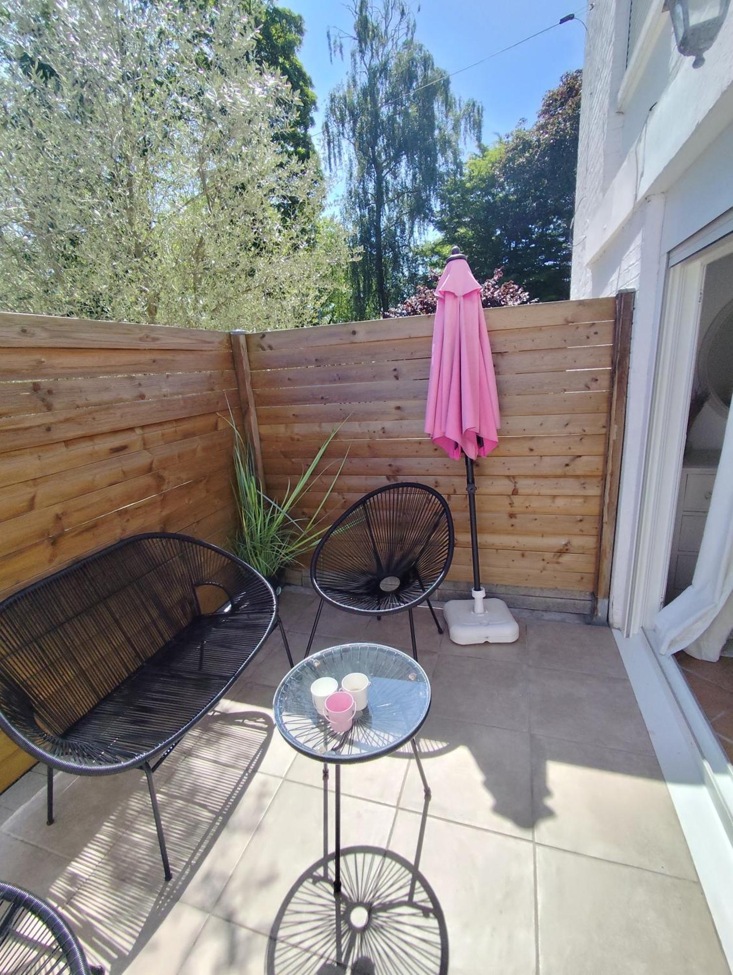 Escapade Pres De Lille - Appartement Charmant Avec Terrasse Et Parking Privee 몽장바뢸 외부 사진
